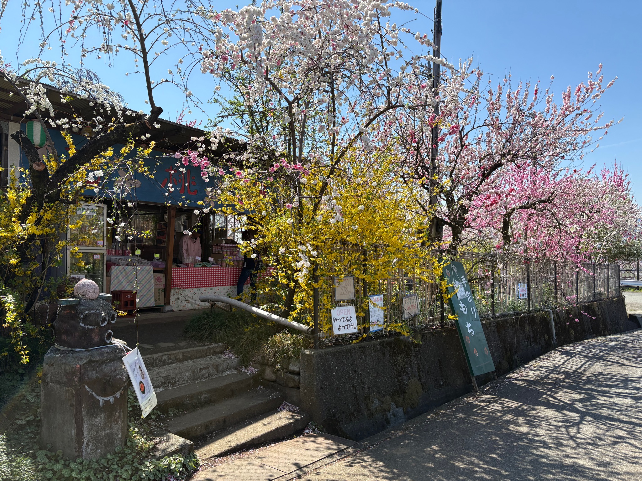 「やってるよ よってけし」の看板が目印の駒沢農園売店